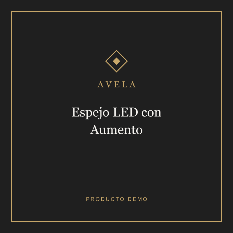 Espejo LED con Aumento