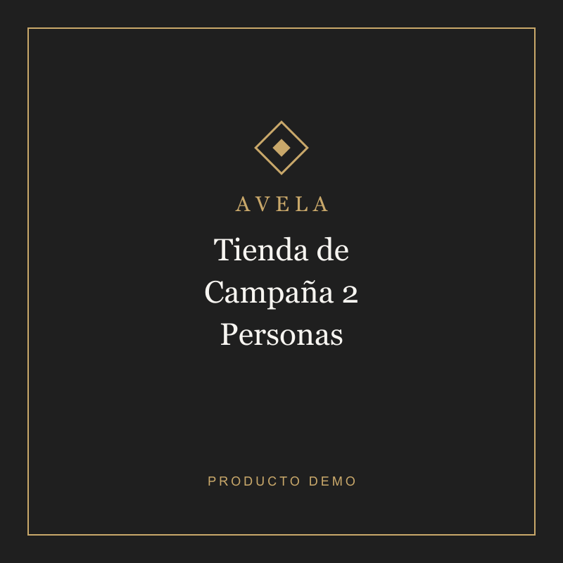 Tienda de Campaña 2 Personas