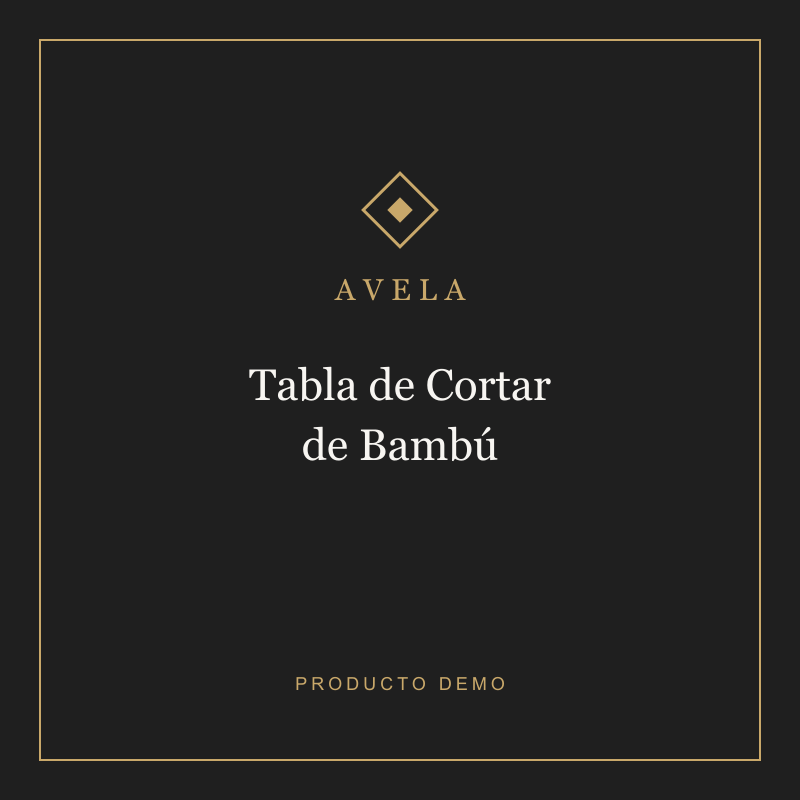 Tabla de Cortar de Bambú