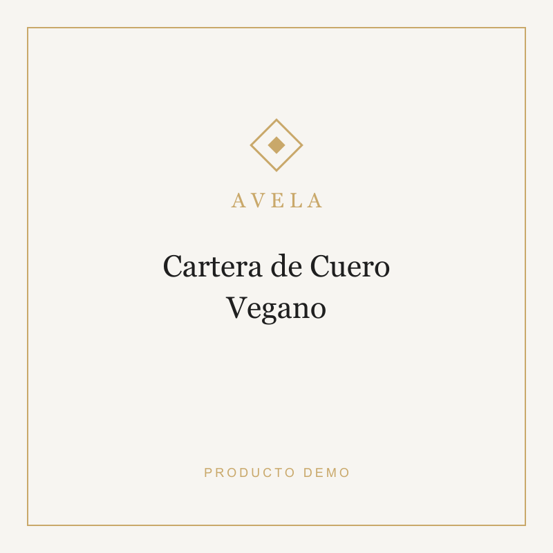 Cartera de Cuero Vegano