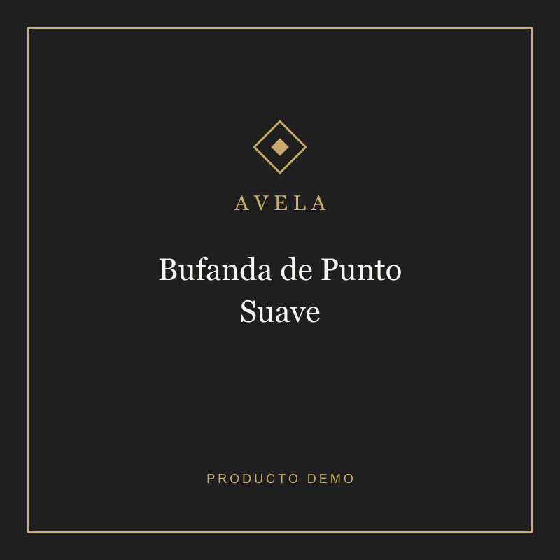 Bufanda de Punto Suave
