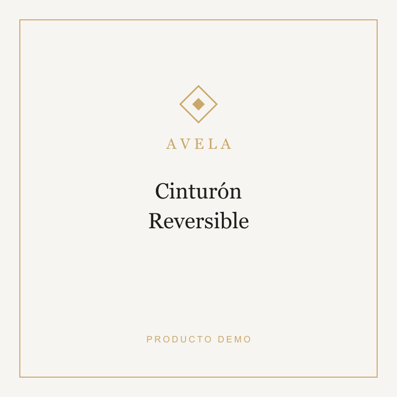 Cinturón Reversible