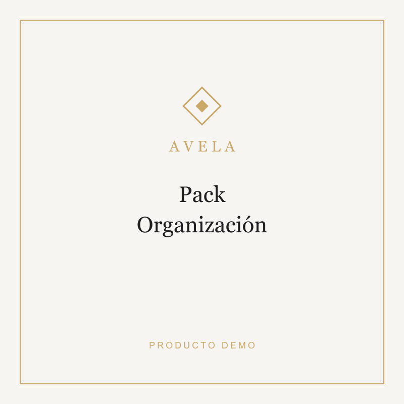 Pack Organización