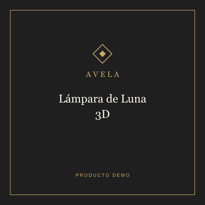Lámpara de Luna 3D